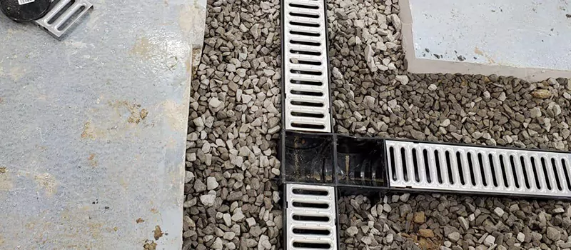 Storm Water Trench Drain Repair in Churchville, Brampton